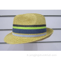 Cappelli Fedora colorati in carta fine intrecciata